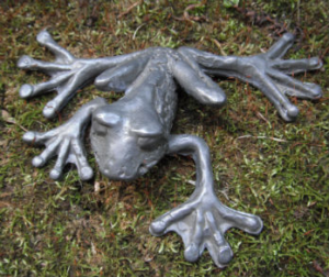 Cast lead from sculpture