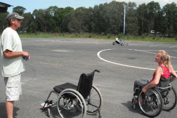 Peter and Petra trying the Blokarts